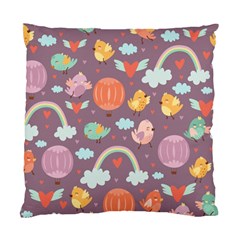 Cute-seamless-pattern-with-doodle-birds-balloons Standard Cushion Case (two Sides) by pakminggu