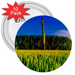 Different Grain Growth Field 3  Buttons (10 Pack)  by Ravend