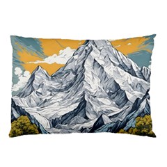 Nature Mountains Landscape Forest Pillow Case (two Sides) by Ravend