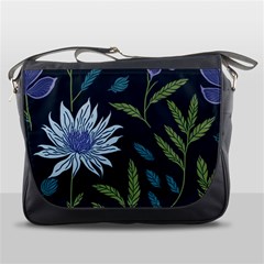 Abstract Floral- Ultra-stead Pantone Fabric Messenger Bag by shoopshirt