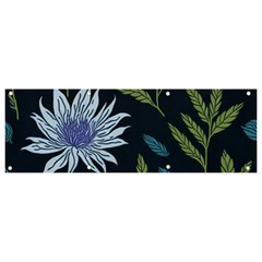 Abstract Floral- Ultra-stead Pantone Fabric Banner And Sign 9  X 3  by shoopshirt