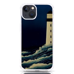 Lighthouse Lunar Eclipse Blood Moon Iphone 13 Tpu Uv Print Case by uniart180623