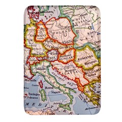 Vintage World Map Europe Globe Country State Rectangular Glass Fridge Magnet (4 Pack) by Grandong