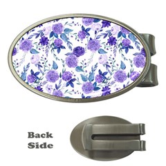 Violet-01 Money Clips (oval)  by nateshop