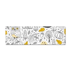 Doodle Seamless Pattern With Autumn Elements Sticker Bumper (10 Pack) by pakminggu