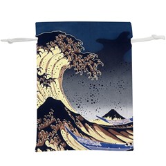 The Great Wave Off Kanagawa Japan Japanese Waves Lightweight Drawstring Pouch (xl) by pakminggu