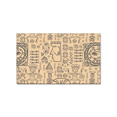 Aztec Tribal African Egyptian Style Seamless Pattern Vector Antique Ethnic Sticker Rectangular (10 Pack) by Bedest