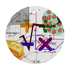 Mathematics Formula Physics School Ornament (round) by Bedest