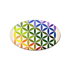 Mandala Rainbow Colorful Sticker (oval) by Bedest