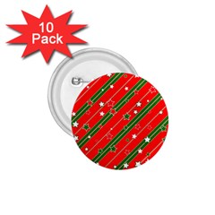 Christmas-paper-star-texture     - 1 75  Buttons (10 Pack) by Bedest