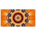 Abstract-kaleidoscope-colorful Banner and Sign 4  x 2  Front