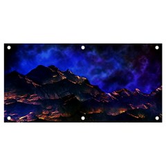 Landscape-sci-fi-alien-world Banner And Sign 4  X 2  by Bedest