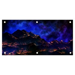 Landscape-sci-fi-alien-world Banner And Sign 6  X 3  by Bedest