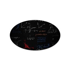 Math Mathematics Pattern Sticker Oval (10 Pack) by pakminggu