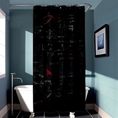 Math Mathematics Pattern Shower Curtain 36  X 72  (stall)  by pakminggu