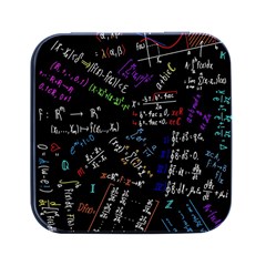 Mathematics  Physics Maths Math Pattern Square Metal Box (black) by pakminggu