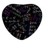 Mathematics  Physics Maths Math Pattern Heart Glass Fridge Magnet (4 pack) Front