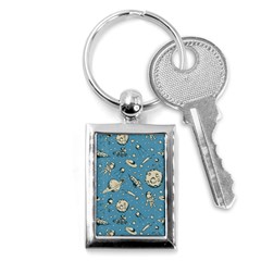 Space Objects Nursery Pattern Key Chain (rectangle) by pakminggu