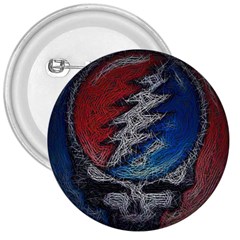 Grateful Dead Logo 3  Buttons by Cowasu