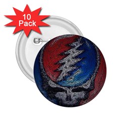 Grateful Dead Logo 2 25  Buttons (10 Pack)  by Cowasu