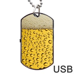 Beer Bubbles Dog Tag Usb Flash (one Side) by Cowasu