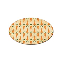 Patter-carrot-pattern-carrot-print Sticker (oval) by Cowasu