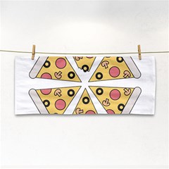 Pizza-slice-food-italian Hand Towel by Sarkoni