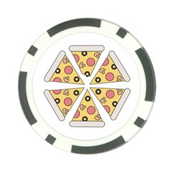 Pizza-slice-food-italian Poker Chip Card Guard (10 Pack) by Sarkoni