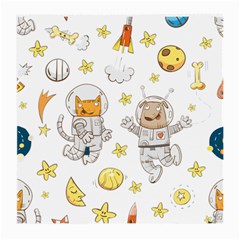 Astronaut-dog-cat-clip-art-kitten Medium Glasses Cloth by Sarkoni