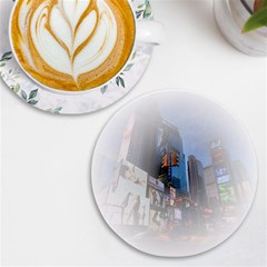 New York City Uv Print Round Tile Coaster by Sarkoni