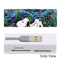 Dog Cartoon Vincent Van Gogh s Starry Night Parody Memory Card Reader (stick) by Sarkoni