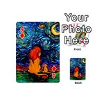 Lion Art Starry Night Van Gogh Playing Cards 54 Designs (Mini) Front - Diamond4