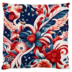 America Pattern Large Cushion Case (one Side) by Valentinaart