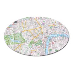 London City Map Oval Magnet by Bedest