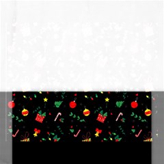 Christmas Pattern Texture Colorful Wallpaper Rectangular Jigsaw Puzzl by Ravend