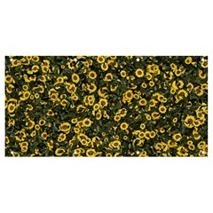 Sunflowers Yellow Flowers Flowers Digital Drawing Banner And Sign 8  X 4  by Ravend