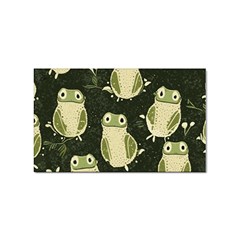 Frog Pattern Sticker Rectangular (100 Pack) by Valentinaart