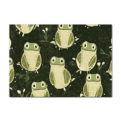 Frog Pattern Sticker A4 (10 Pack) by Valentinaart