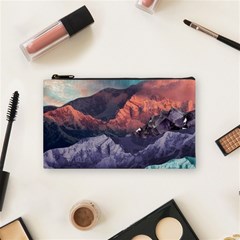 Adventure Psychedelic Mountain Cosmetic Bag (small) by Ndabl3x