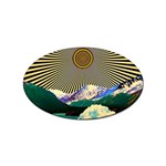 Surreal Art Psychadelic Mountain Sticker Oval (100 pack) Front