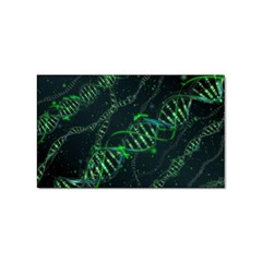 Green And Black Abstract Digital Art Sticker Rectangular (10 Pack) by Bedest