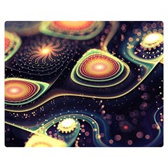 Psychedelic Trippy Abstract 3d Digital Art Two Sides Premium Plush Fleece Blanket (medium) by Bedest