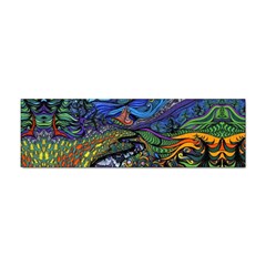 Multicolored Abstract Painting Artwork Psychedelic Colorful Sticker (bumper) by Bedest