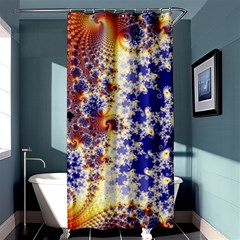 Psychedelic Colorful Abstract Trippy Fractal Mandelbrot Set Shower Curtain 36  X 72  (stall)  by Bedest