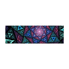 Purple Psychedelic Art Pattern Mosaic Design Fractal Art Sticker (bumper) by Bedest