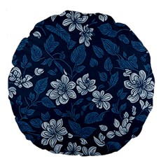 Pattern Flower Nature Large 18  Premium Flano Round Cushions by Bedest