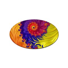 Fractal Spiral Bright Colors Sticker Oval (10 Pack) by Proyonanggan