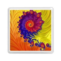 Fractal Spiral Bright Colors Memory Card Reader (square) by Proyonanggan