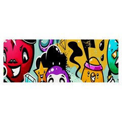 Cartoon Graffiti, Art, Black, Colorful, Wallpaper Banner And Sign 8  X 3  by nateshop