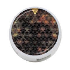 Abstract Psychedelic Geometry Andy Gilmore Sacred 4-port Usb Hub (one Side) by Sarkoni